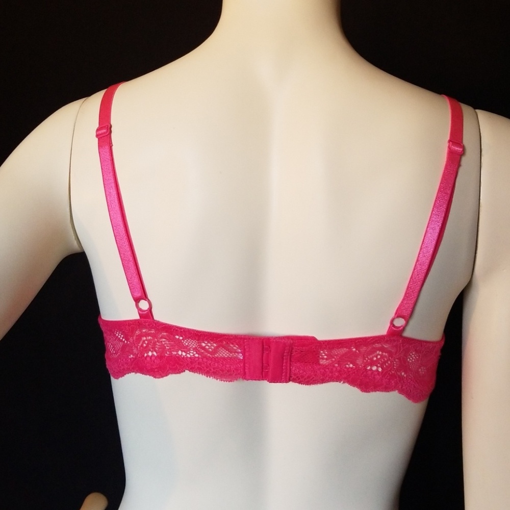 NEW ITEM.  pink lace lingerie bra - Picture 5 of 5